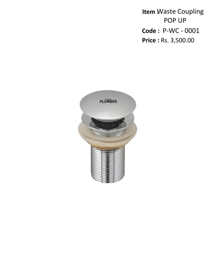 Waste Coupling POP UP