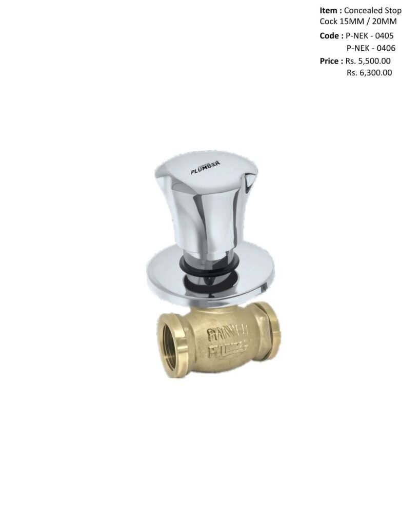 Concealed Stop Cock 15MM