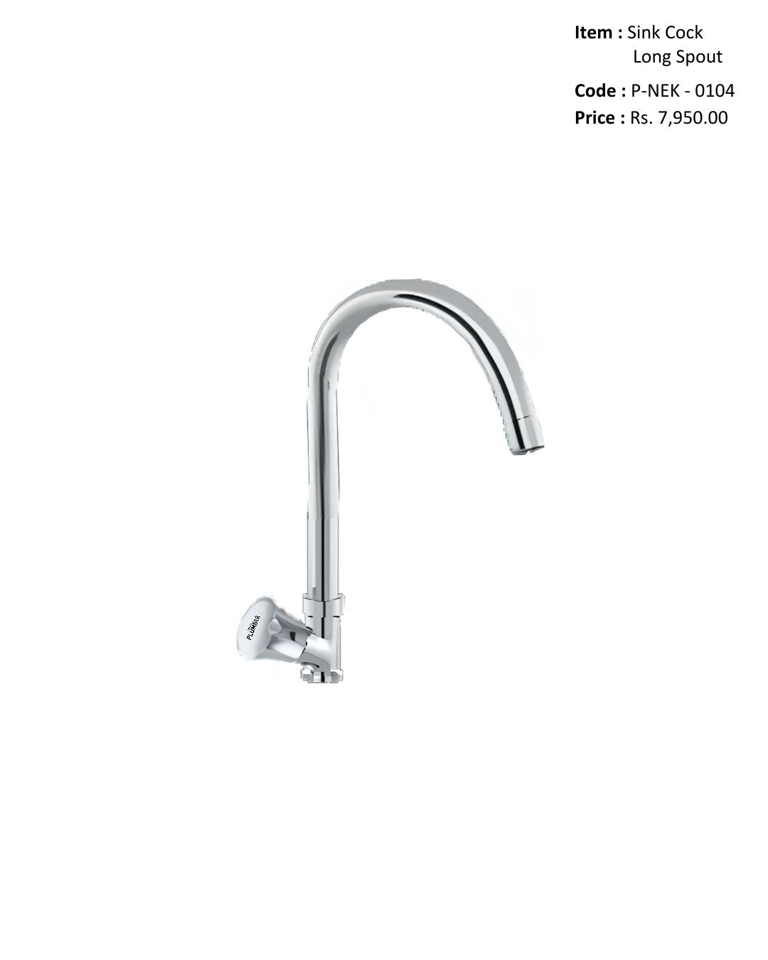 Sink Cock Long Spout