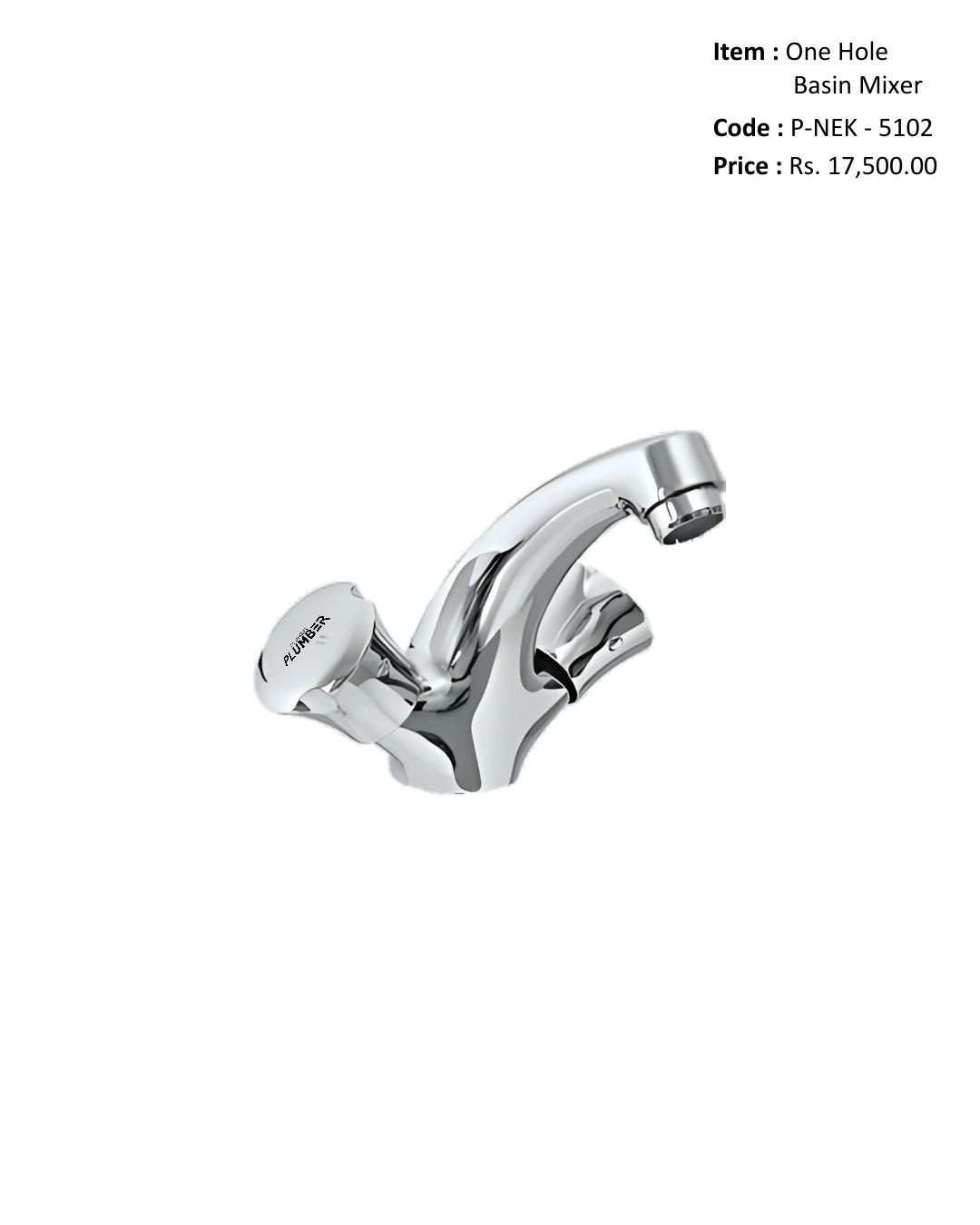 One Hole Basin Mixer