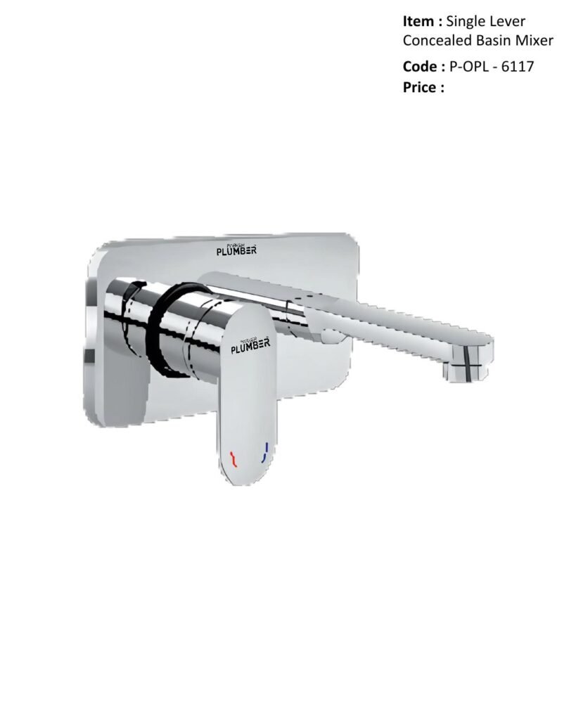 Single Lever Concealed Basin Mixer